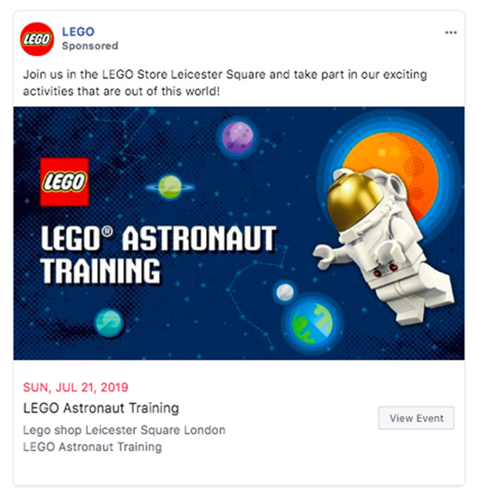 Facebook Ad von LEGO