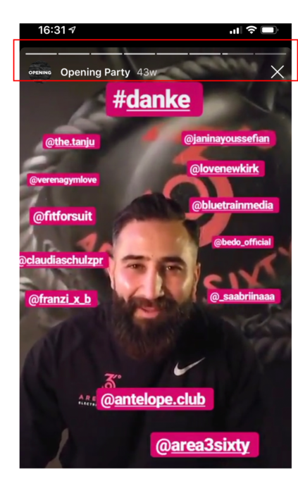 Beispiele für Facebook Stories