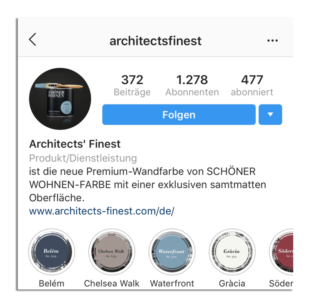 Profil instagram design neues Instagram now