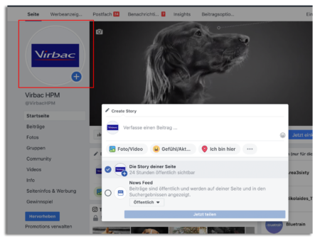 Fabebook Story erstellen über den Business Manager