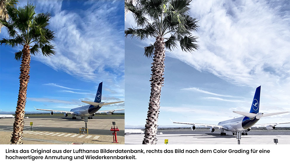 Color Grading Lufthansa Instagram
