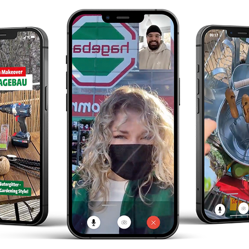 hagebau Frühjahrskampagne- Balcony Makeover via Facetime
