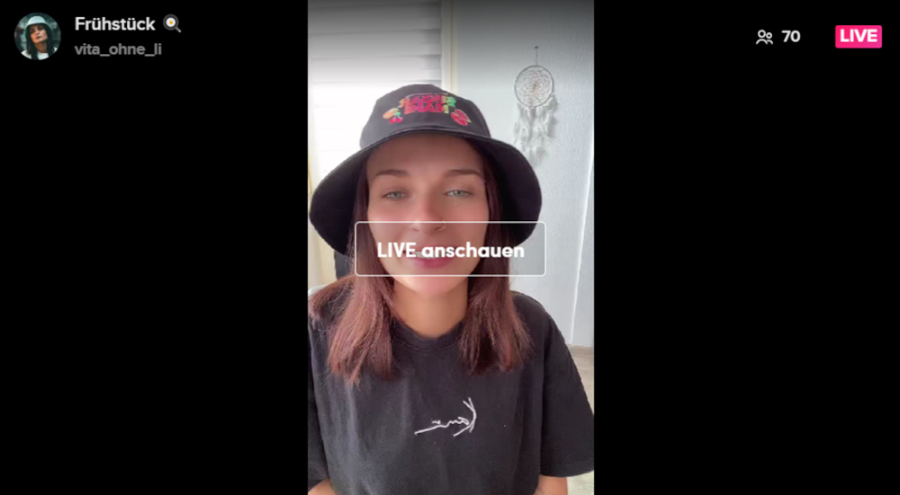 Beispiel Live-Streaming auf TikTok